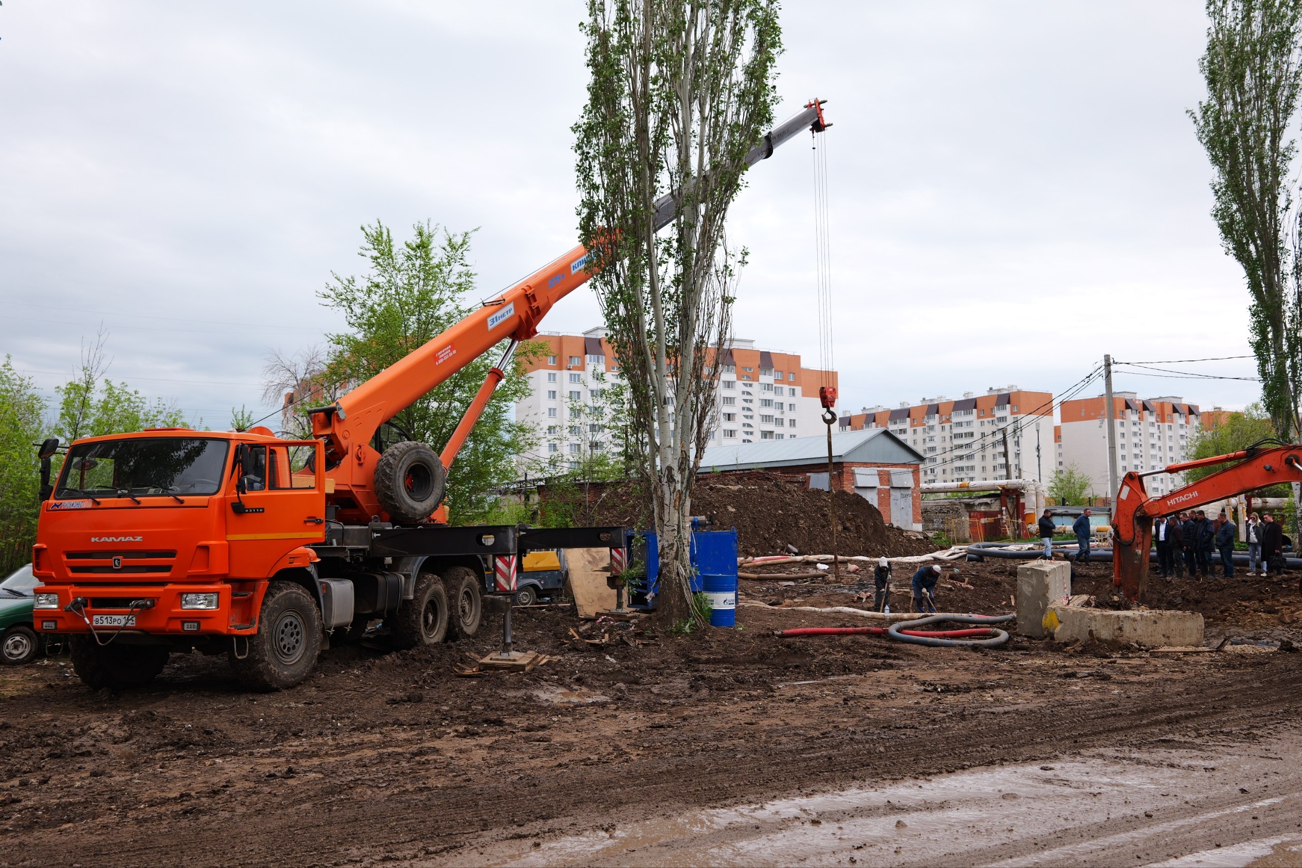 Названо время возвращения воды в Энгельсе после аварии на коллекторе